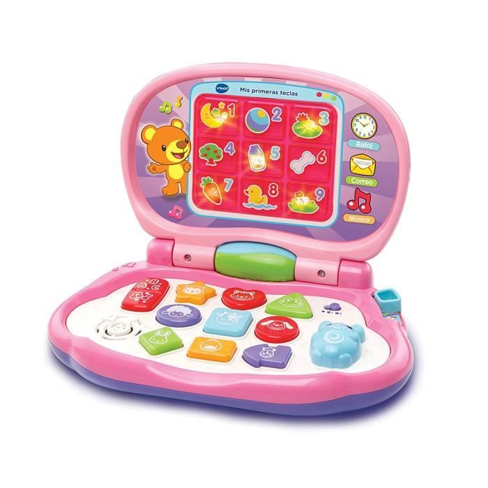 VTech Baby 3480-191222 Mes premières Touches, Activités sur Ordinateur Rose - 3480-191257