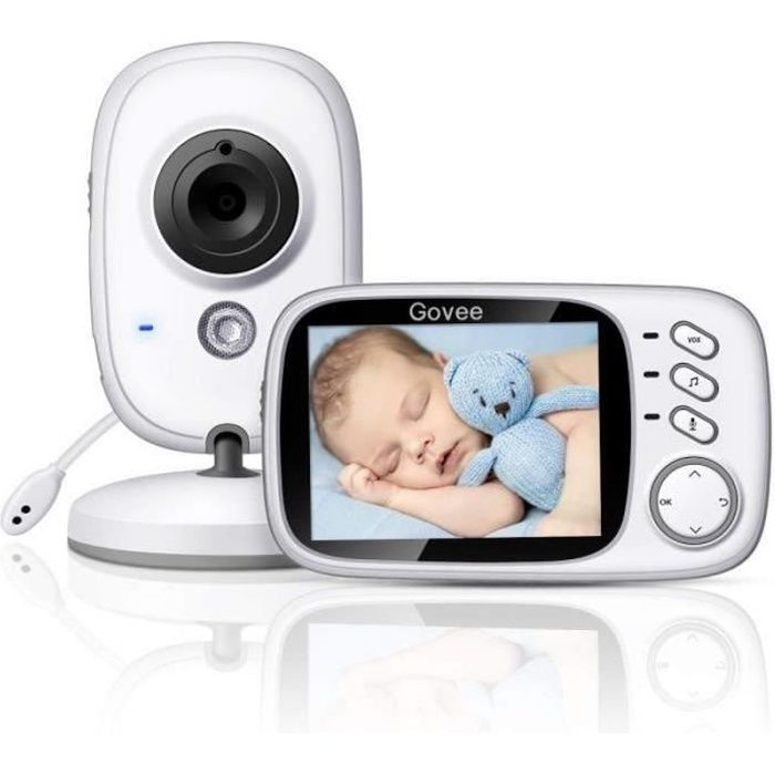 RS14604-Govee Bébé Moniteur Sans fil Babyphone 3,2- Écran LCD Couleur Ecoute Bébé Vidéo avec Caméra Vision Nocturne Surveillance