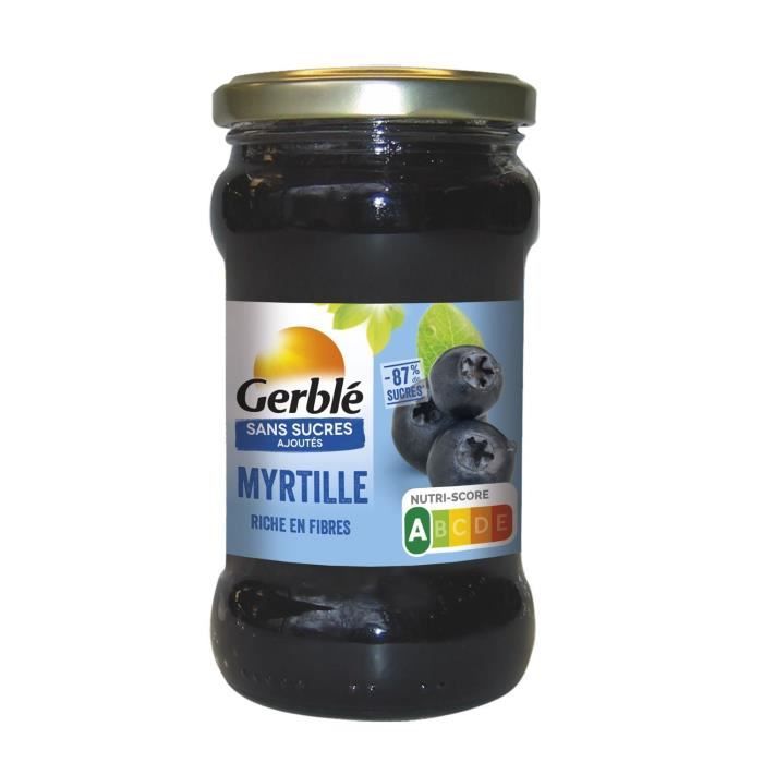 Gerblé Sans Sucres Ajoutés Confiture Myrtille 320g