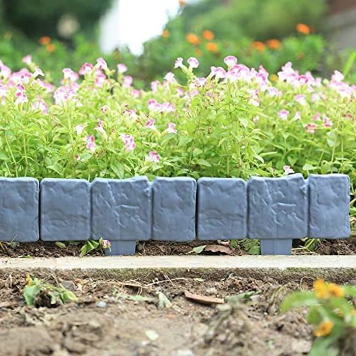 UISEBRT 10m Bordure De Jardin Flexible Lot De 5 à 50 Métal Galvanisé