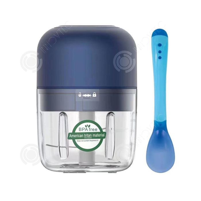 INN Hachoir 250ml mini hachoir de cuisine électrique rechargeable avec cuillère durable pour cuisine couper et hacher mixeur - Passionova