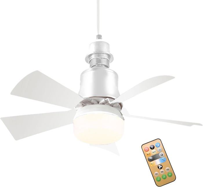 Petit ventilateur de plafond avec lumière pour chambre à coucher - Nobrand