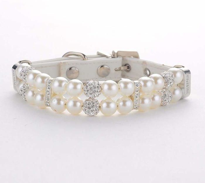 Meilleurs prix pour Collier pour chien - BEIJIYI - Strass en cuir PU - Taille S - 15 x 295 cm - Élégant et durable