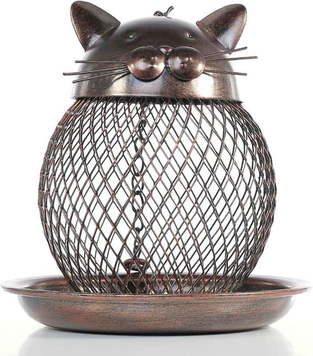 Meilleurs prix pour Mangeoire à oiseaux en forme de chat  Distributeur de graines pour oiseaux  Décoration de jardin vintage  Décoration extérieure