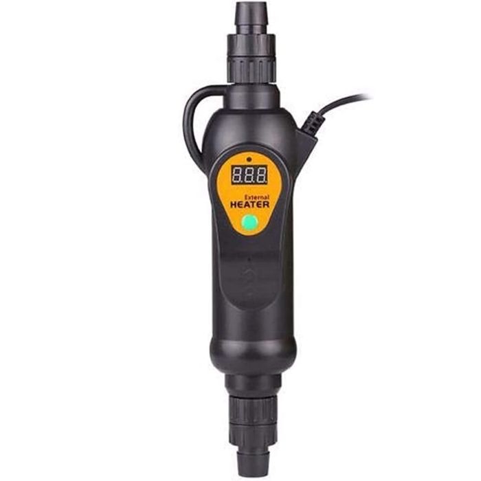 Thermostat de chauffage externe température réglable pour filtre de cartouche d’aquarium en ligne (500W)