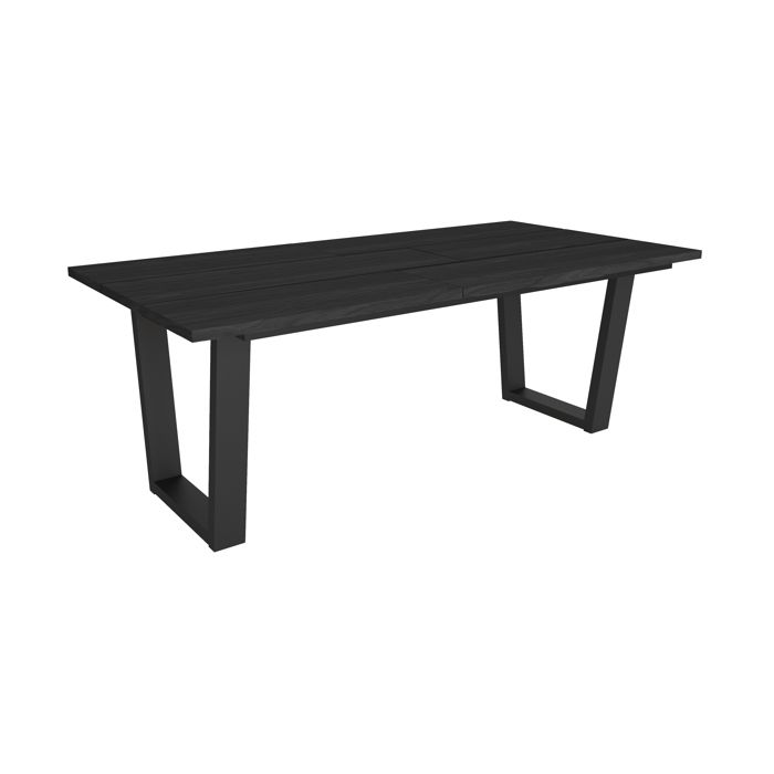 Table à manger Meuble Salle à Manger 194x90x74 cm Pour 10 personnes Noir RF3807 Table à manger Meuble Salle à Manger 194x90x74 cm Pour 10 personnes Noir RF3807