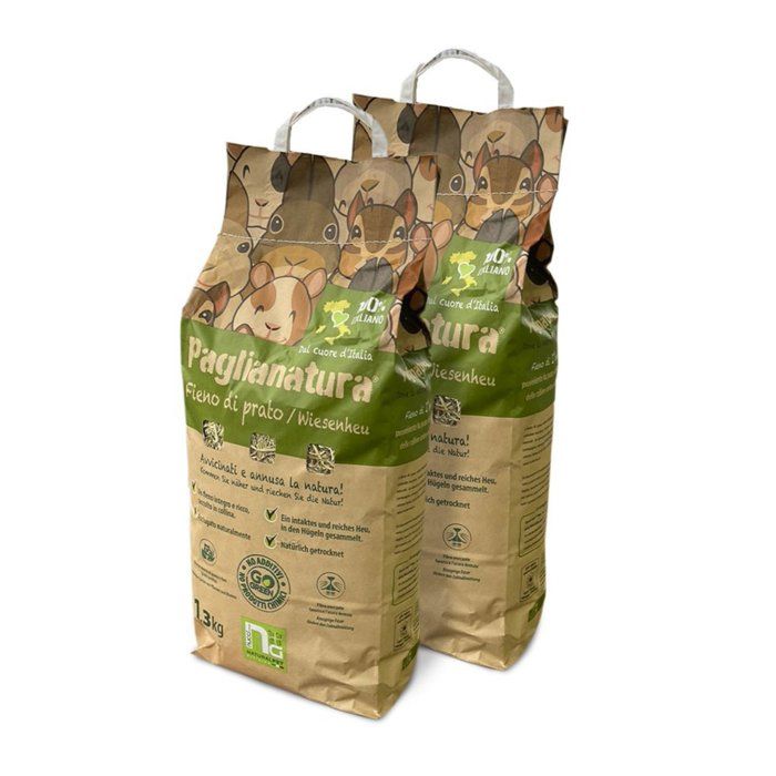 Meilleurs prix pour Paglianatura Kit de Foin Naturel 2 Pièces pour Lapins et Rongeurs - 13 Kg pour une Alimentation Saine et Naturelle