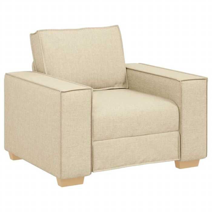Les Soldes Chaise de canapé( 1 PLACE) - CLOUD - Fauteuil simple - Poids maximal: 110 kg - Crème 60 cm Tissu LV3272