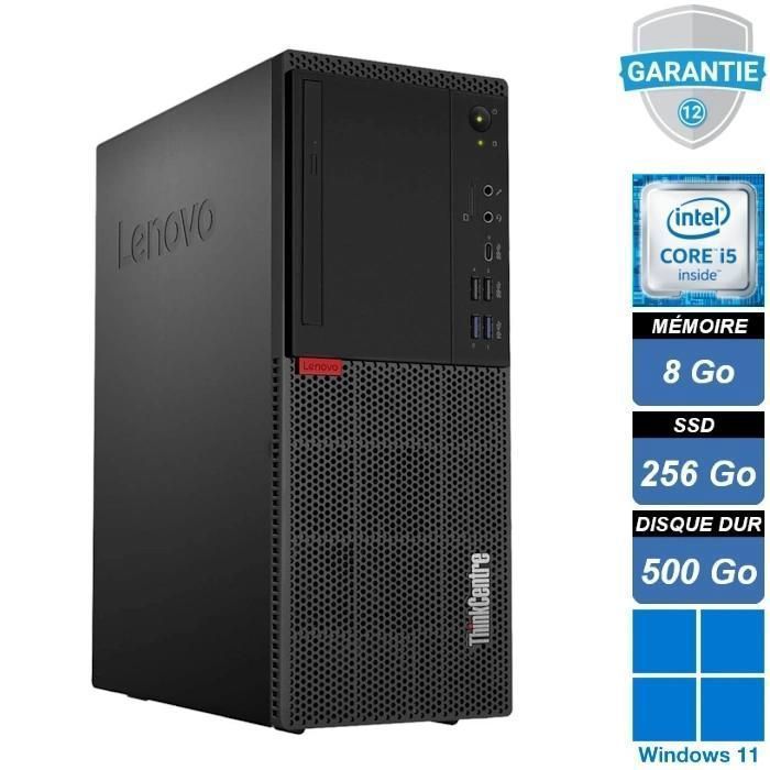 Acheter Unité centrale - LENOVO - M720t - I5 8400 - RAM 8Go - SSD 256Go - HDD 500Go - DVD-RW - Pc fixe - Win 11 Pro Reconditionné - 249,00 € Unité centrale - LENOVO - M720t - I5 8400 - RAM 8Go - SSD 256Go - HDD 500Go - DVD-RW - Pc fixe - Win 11 Pro Reconditionné - Lenovo reconditionné disponible sur Cdiscount Seconde Vie