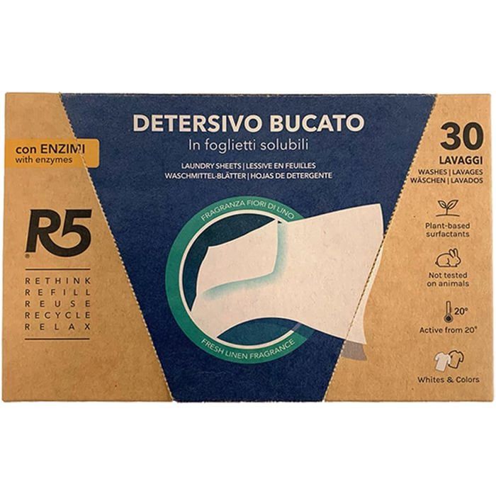 Détergent soluble pour le linge avec enzymes-30 dose lavages-lavage à ...
