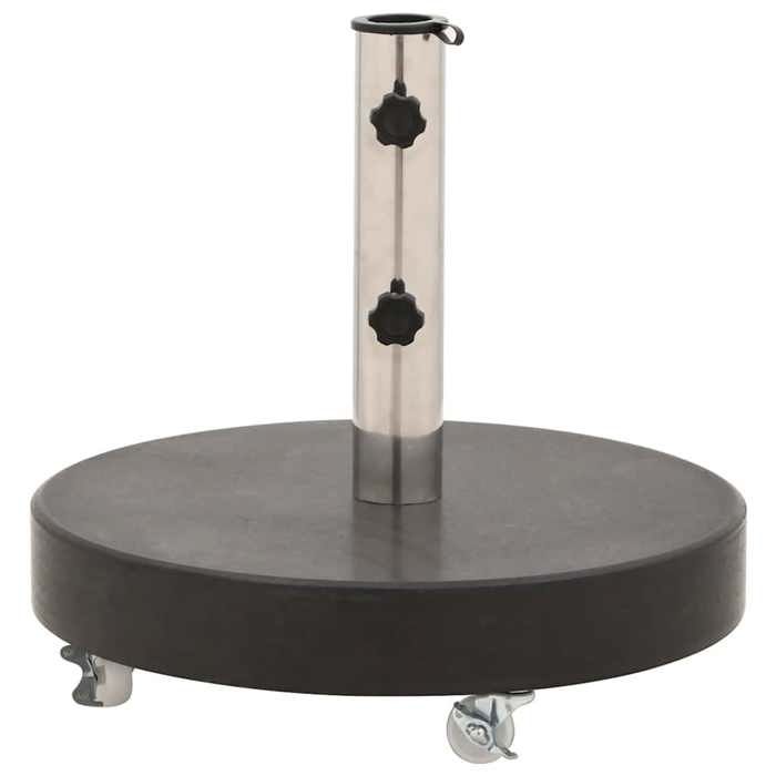 [LES SOLDES]Noir Socle de parasol Granite 30 kg Rond NoirPoids 28.9 Kg@758678