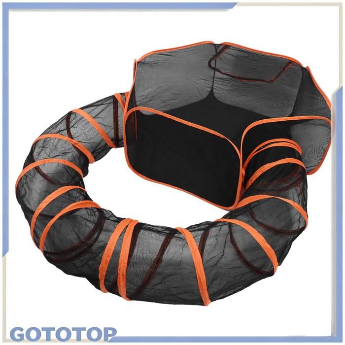 GOTOTOP Enclos extérieurs pour chats Enceintes Extérieures pour Chats Grand Parc pour Chat avec Tunnel pour Chats deco pack