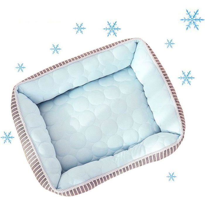 Lit De Chien Rafraichissant Panier pour Chien Rafraichissant pour Chiens Chat Animaux De Compagne Cool Lit Tapis De Couchage Dété