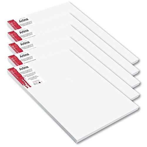 Lot De 14 Châssis Entoilés Artina Akademie FSC - Tailles Mixtes 50x70 à 13x18 Cm, Toile Coton 280g/m² Apprêtée