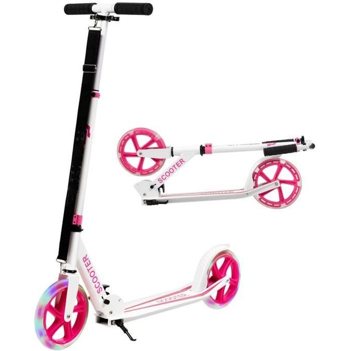 Trottinette Freestyle COSTWAY – Roues PU 110 Mm, Roulements ABEC-7, Guidon 360°, Frein Métal – Charge 100 Kg, Pour Ados Dès 10 Ans