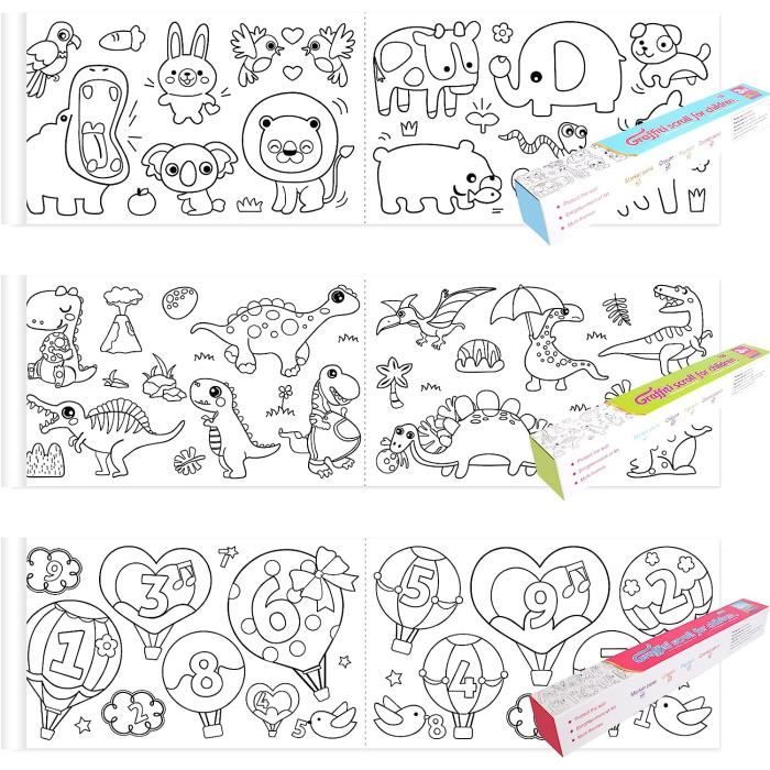 10 Rouleau De Papier À Dessin Pour Enfant Rouleau De Coloriage Enfant