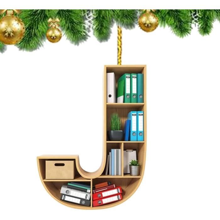 Bibliothèque Décorative Pour Noël, Arbre Noël, Décoration Pour Les Amateurs Livres, Bibliothèque