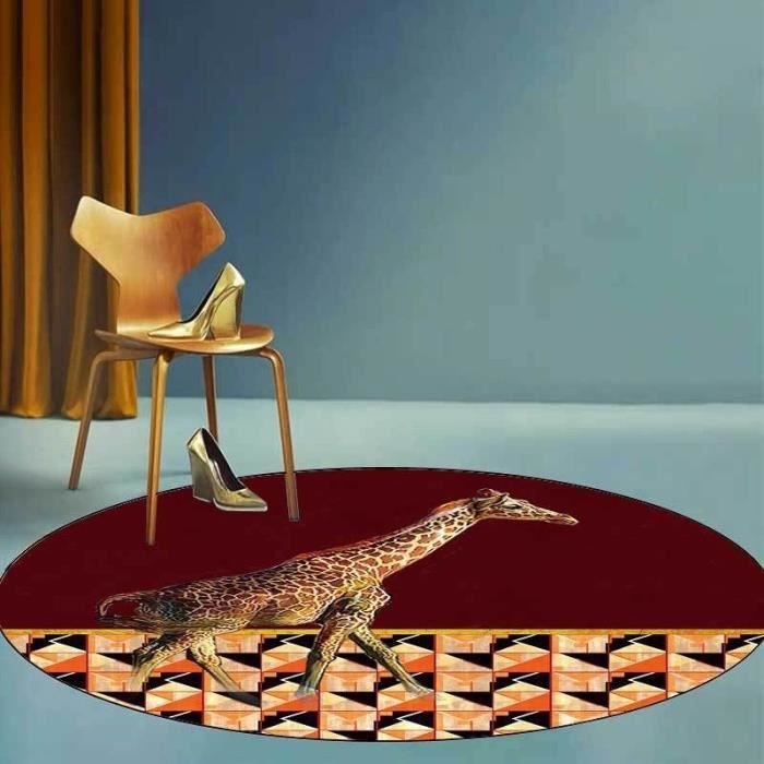 Grand Tapis De Yoga Rond 140cm Extra Épais 3,5mm - Antidérapant Confortable En Caoutchouc Naturel Et Daim