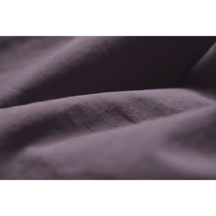 Lot de 2 taies d'oreillers percale 200 fils DESIREE - Cognac - Adulte