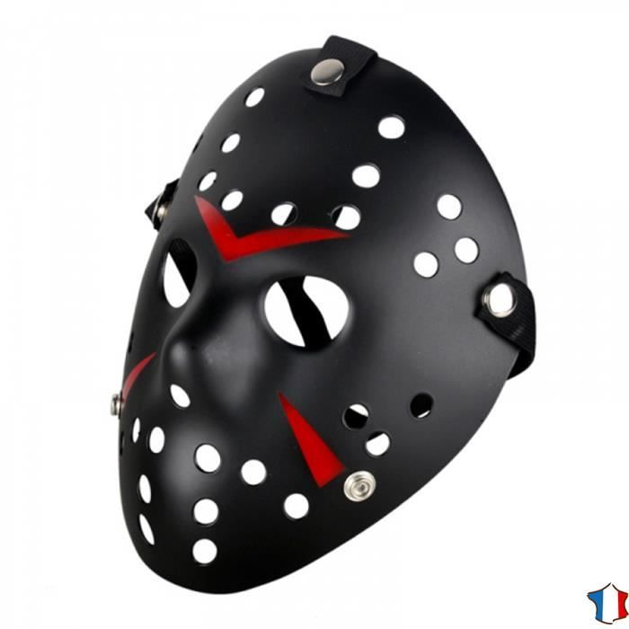 Masque Jason Voorhees Noir Véritable Vendredi 13 Freddy ...