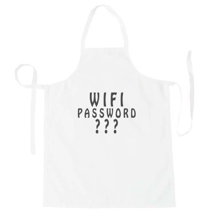Tablier Mot De Passe Wifi Cadeau Drole Internet Internet Parfait Tablier D95b Cdiscount Maison