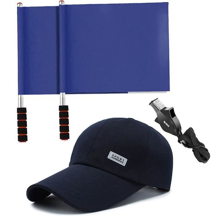 Kit Arbitre Football Complet - Drapeaux, Cartons, Sifflet, Sac - Pour Matchs Amateurs Et Pro