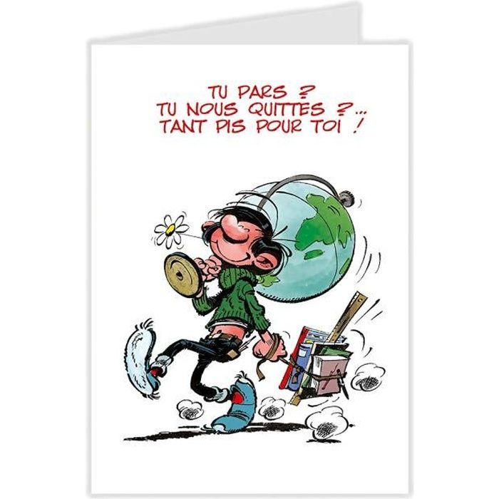 Gaston Lagaffe Grande Carte Retraite Grand Format A4 + Enveloppe Blanc  Départ Repos maxi géante - GLMX-2029 - Cdiscount Beaux-Arts et Loisirs  créatifs