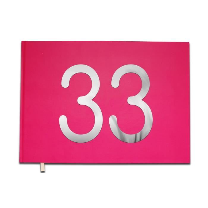 Livre D Or 33 Ans Anniversaire Mariage Retraite Lettres Chromees 100 Pages Qualite Premium Uttscheid Couleur Rose M Cdiscount Beaux Arts Et Loisirs Creatifs