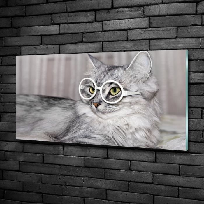 Impression sur Toile 100x70cm Tableaux Image Panthère léopard chat animal savane