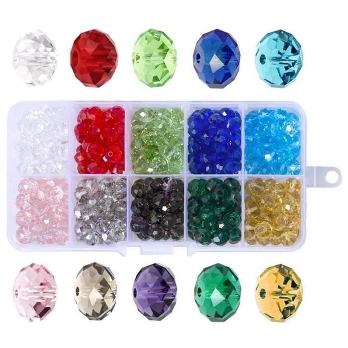 Perles En Cristal CZ à Facettes - Lot De 70 Pièces - Diamètre 8mm - Verre De Bohême