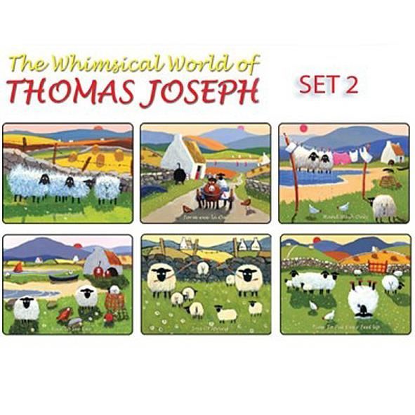 Thomas Joseph: Thomas Joseph Lot de 6 sets de table design moutons (Lot 2)