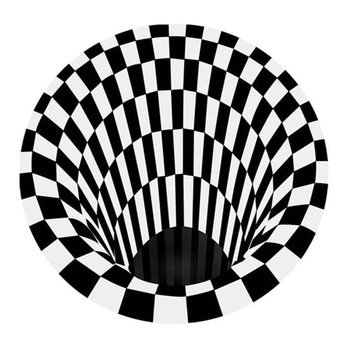 Tapis Rond, 3d Géométrique Illusion D'optique Tapis Tapis De Sol  Antidérapant Tapis Pour Chambre Tapis Salon Tapis Restaurant - Achat /  Vente tapis - Cdiscount