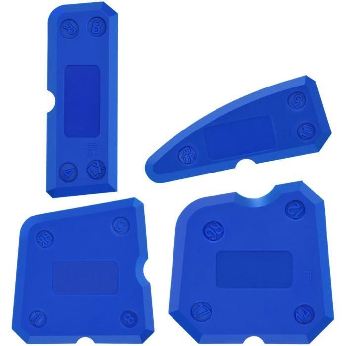 Kit Joint Silicone,XCOZU 4 Pièces Bleu Portable Kit pour Joints Lissage  Silicone Calfeutrer Outils-Calfeutrer Finition,Multilatéral - Cdiscount  Maison