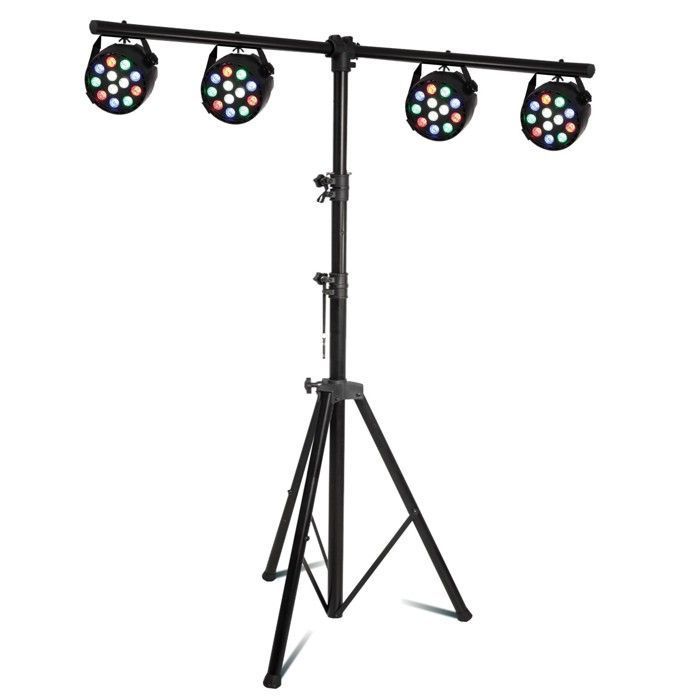 4 JEUX DE LUMIÈRE PAR MINI RGBW 12x3W + PORTIQUE pour JEUX DE LUMIÈRE
