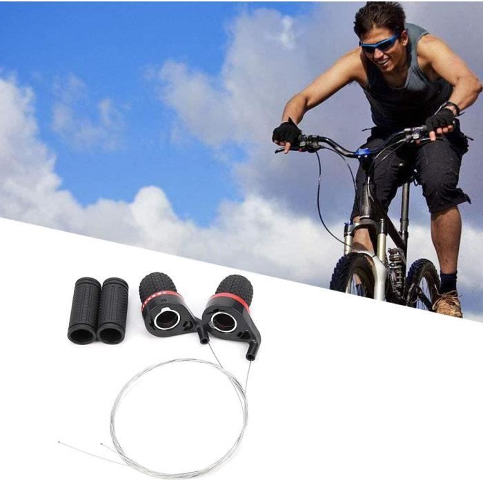 Rouge Noir Couleur Design V lo Vitesse Shifter Bonne Grip