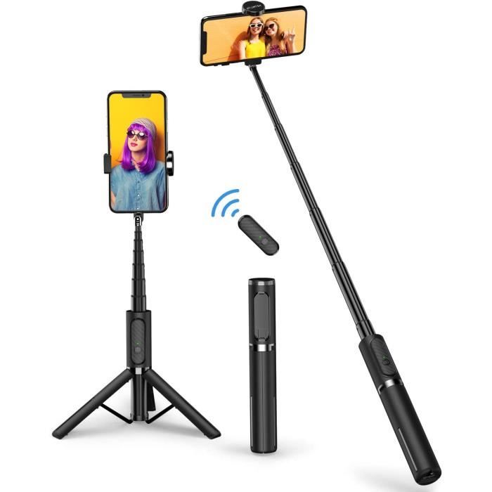 Perches Selfie ATUMTEK Perche Selfie Bluetooth, Bâton de Selfie Stick Trépied Monopode Réglable Télescopique 3 en 1 Exte 10370