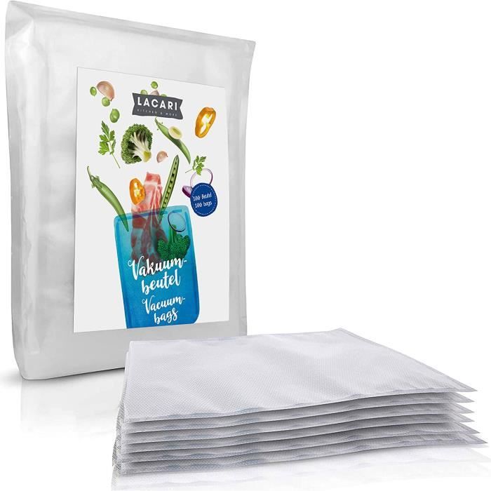 Lacari sac sous vide alimentaire 100 sacs sous vide 30x40 cm
