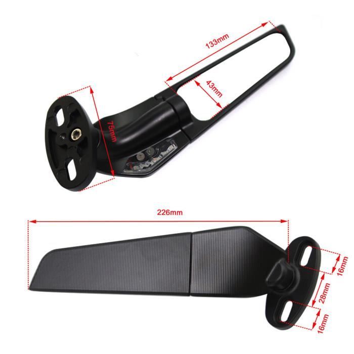Kit Carénage Latéral Pour Moto 47-49cc - Garde-boue, Siège, Déflecteur D'air, Pour Dirt Bike Et Pocket Bike Enfants (Noir) - 4