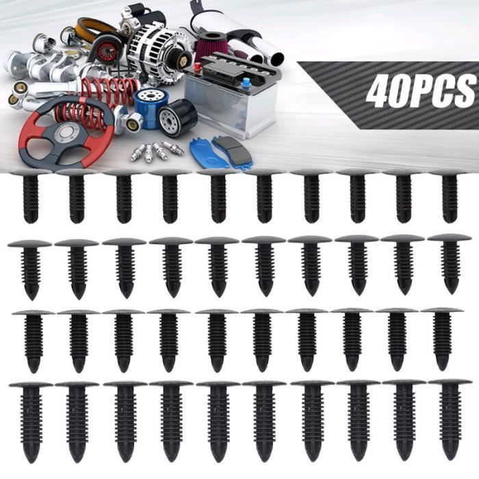 Lot De 20 Clips De Fixation Pour Voiture à Ressort - Neuf - Compatibilité Universelle
