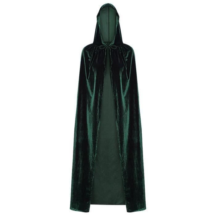 Cape de Mort à Capuche - Violet - 110 cm - Costume Halloween - Cosplay Unisexe - Adulte et Cape de Mort à Capuche - Violet - 110 cm - Costume Halloween - Cosplay Unisexe - Adulte et
