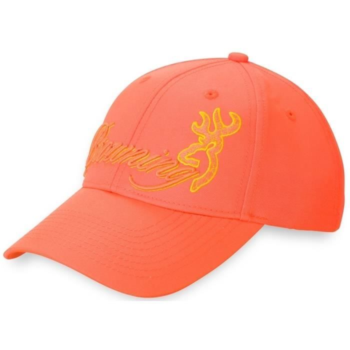 casquette femme orange