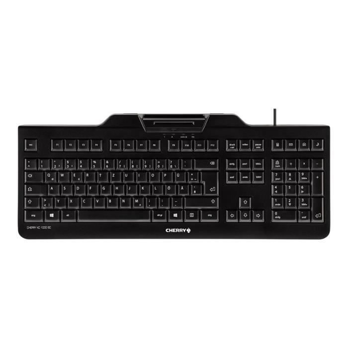 Clavier CHERRY KC 1000 SC – USB – Belgique – noir