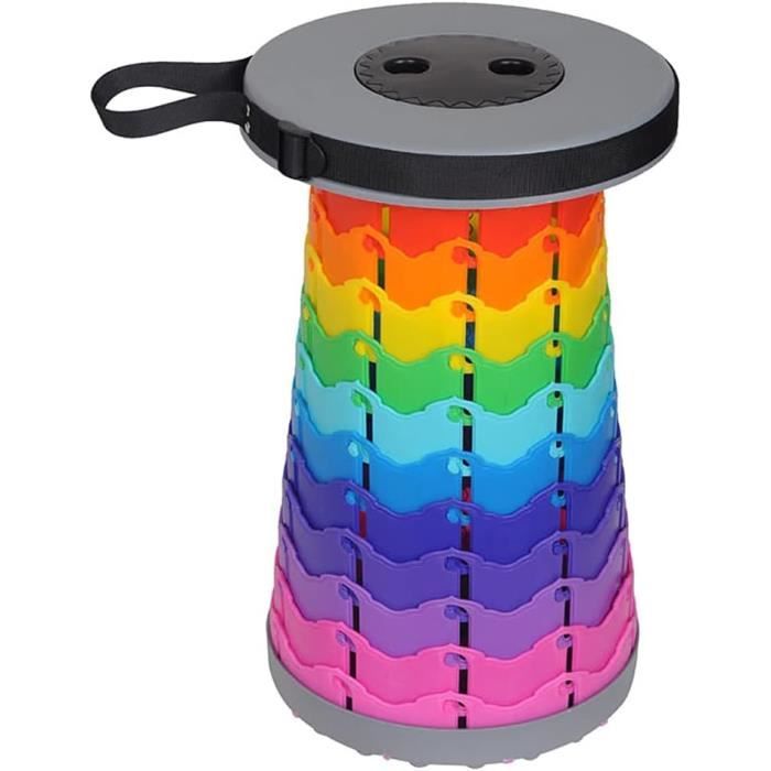 Tabouret De Camping Pliable Portable, Mini Tabouret Pliant Et Siege Leger Peut Etre Plie Pour Les Voyages Randonnee Avec Sac De Rangement 97159957