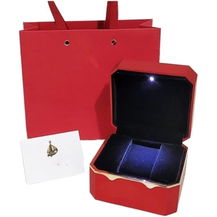 Boîte De Rangement Pour Montre Unique En Bois Rouge - Boîte Cadeau - Neuf Avec étiquettes