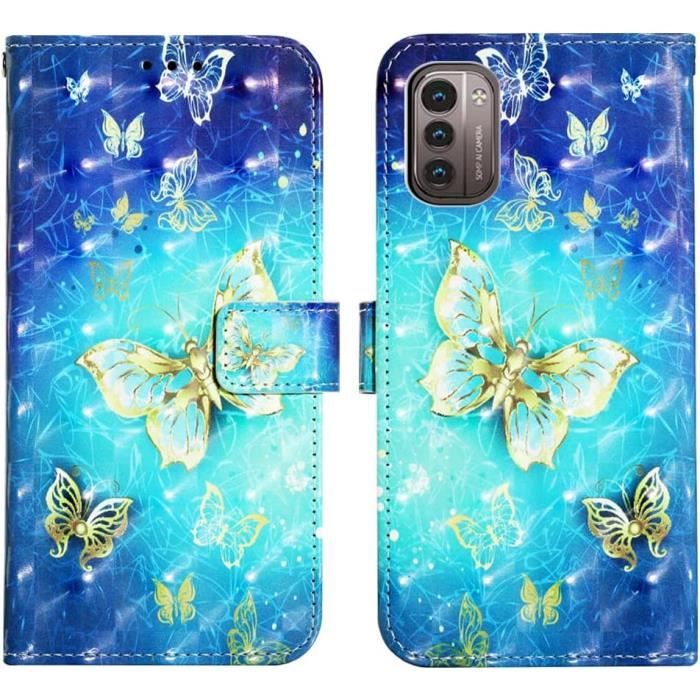 Étui Magnétique Cuir Pour Nokia G11/G21 + Protecteur écran | Coque Portefeuille Rabat