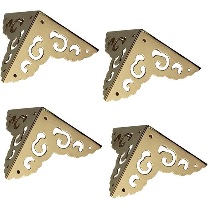 Protecteurs D'angle Métal 20x20x20 Mm Couleur Bronze - Lot De 12 Pièces, Neuf