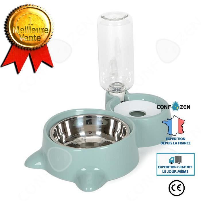 Comparer les prix de CONFO Gamelle pour chien automatique chat gamelle pour chien bols distributeur d'eau chaton bol à boire chiens m Bleu
