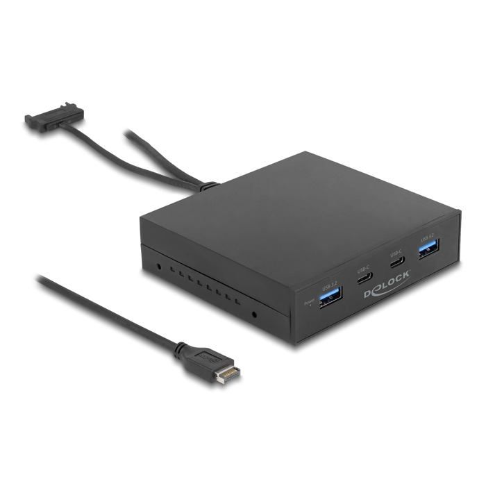 DeLock Panneau avant 3 5' USB 3.1 2x Typ A 2x Typ C Neuf - vue 3