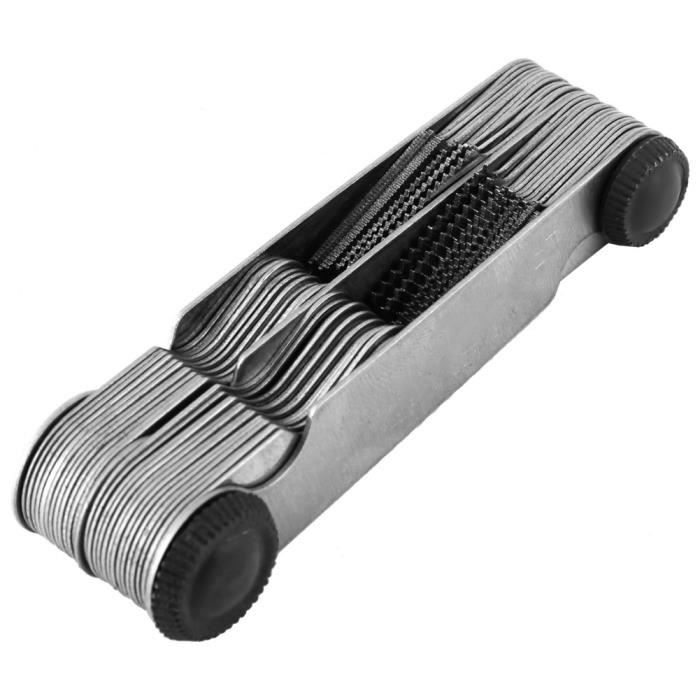 Jauges De Pas De Filetage Acier Inox - 2 Pièces (impérial 55°, Métrique 60°) - Pour Vis