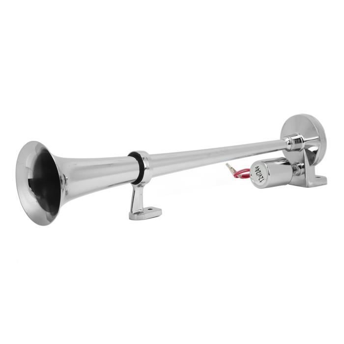 YIYDA Klaxon Électrique 4 Tubes - Corne à Air Puissante 175dB Pour 12V 24V Camion Voiture Bateau